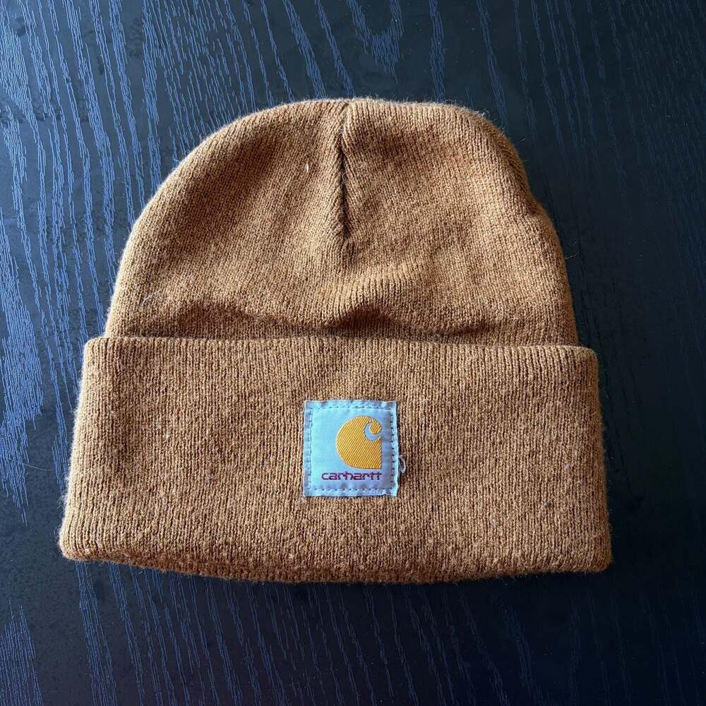 Carhartt Knit Cuffed Beanie Hat Brown